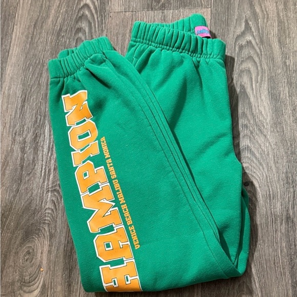 Edikted Green Joggers with Bold Logo - Picture 6 of 6